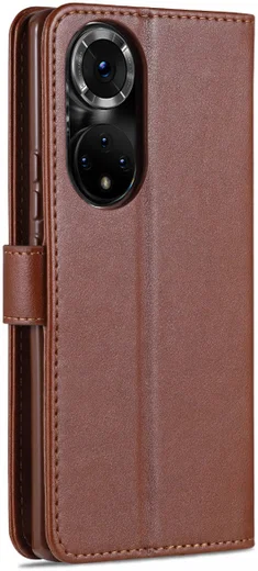 AZNS Honor 50 Hoesje Portemonnee Book Case Kunstleer Bruin afbeelding 3