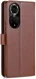 AZNS Honor 50 Hoesje Portemonnee Book Case Kunstleer Bruin afbeelding 3