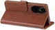 AZNS Honor 50 Hoesje Portemonnee Book Case Kunstleer Bruin afbeelding 6