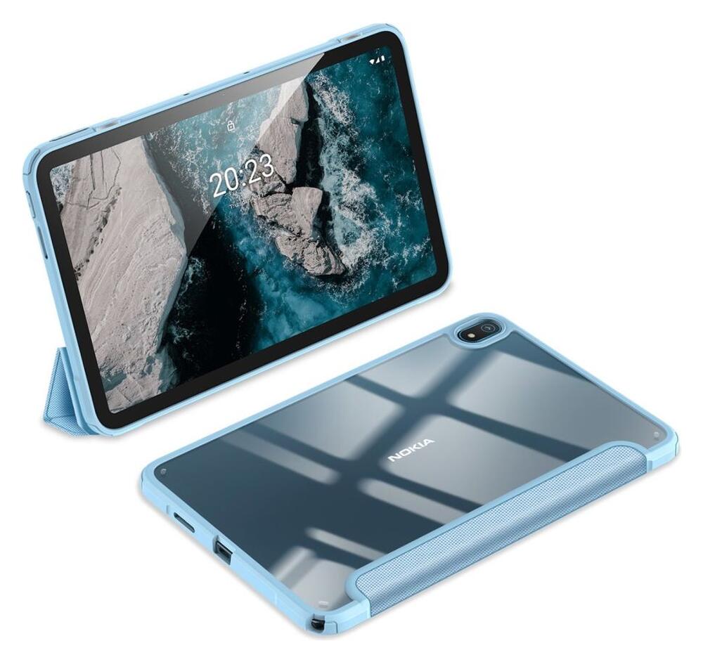 Dux Ducis Toby Series Nokia T20 Hoes Tri-Fold Book Case Blauw afbeelding 8