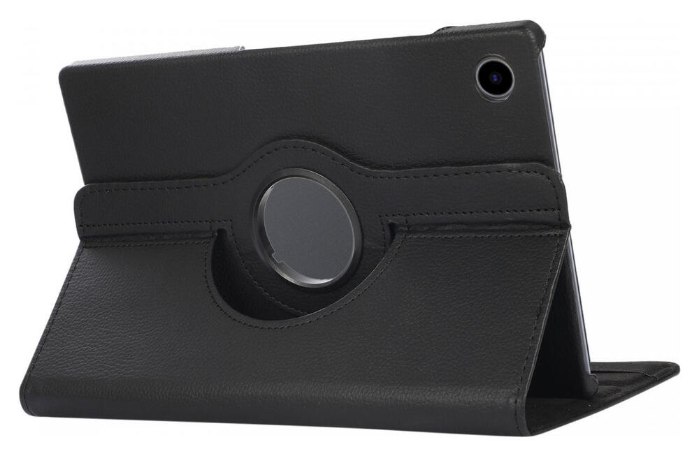 Samsung Galaxy Tab A8 Hoes 360 Graden Draaibare Book Case Zwart afbeelding 2