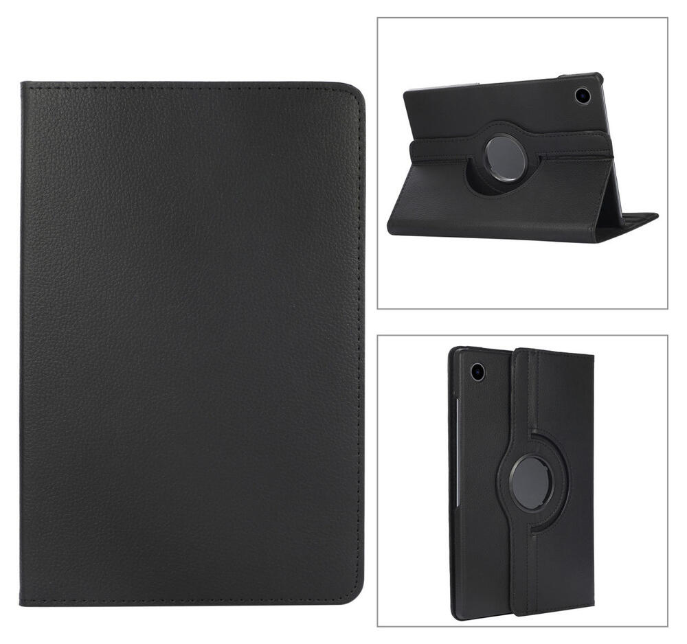 Samsung Galaxy Tab A8 Hoes 360 Graden Draaibare Book Case Zwart afbeelding 4