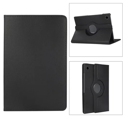 Samsung Galaxy Tab A8 Hoes 360 Graden Draaibare Book Case Zwart afbeelding 4