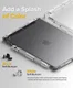 Ringke Fusion+ Apple iPad 10.2 Hoes Schokbestendig + Bumpers Wit/Zwart afbeelding 5