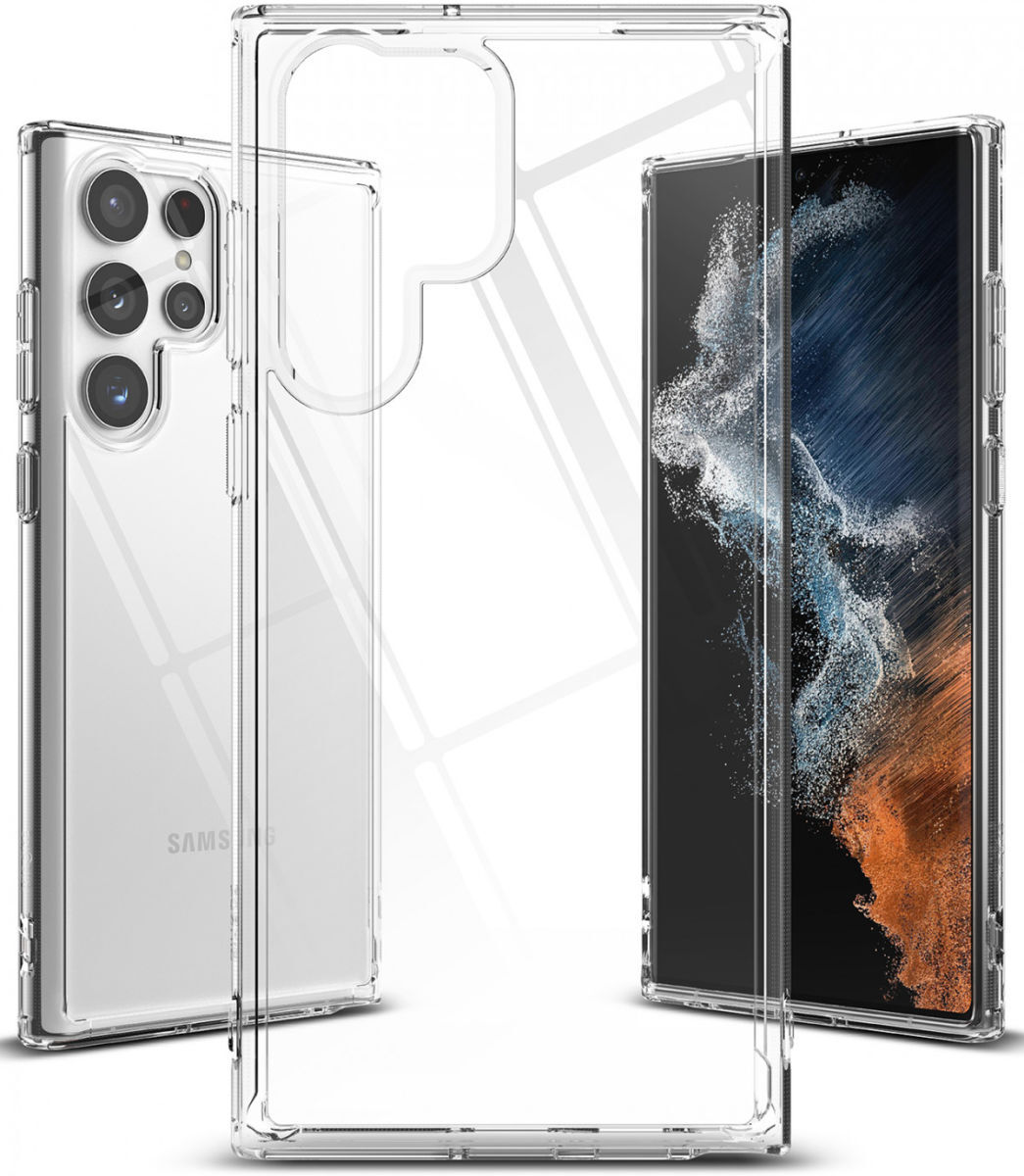 Ringke Fusion Samsung Galaxy S22 Ultra Hoesje Transparant afbeelding 2
