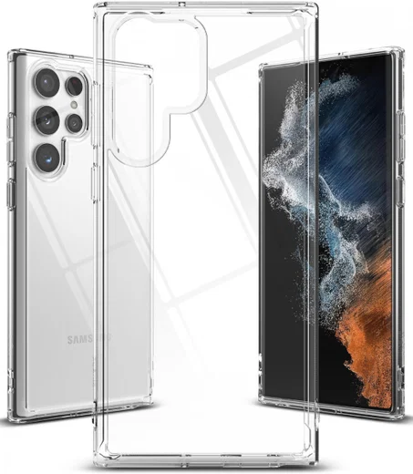 Ringke Fusion Samsung Galaxy S22 Ultra Hoesje Transparant afbeelding 2