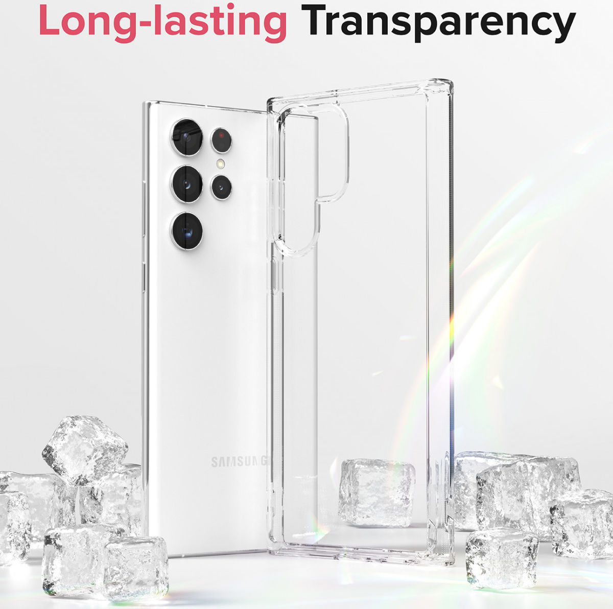 Ringke Fusion Samsung Galaxy S22 Ultra Hoesje Transparant afbeelding 6