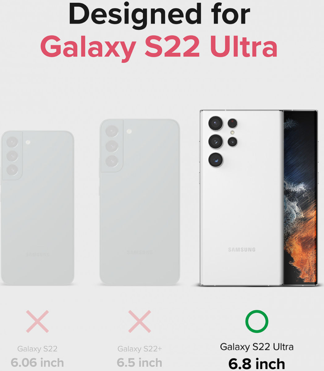 Ringke Fusion Samsung Galaxy S22 Ultra Hoesje Transparant afbeelding 9