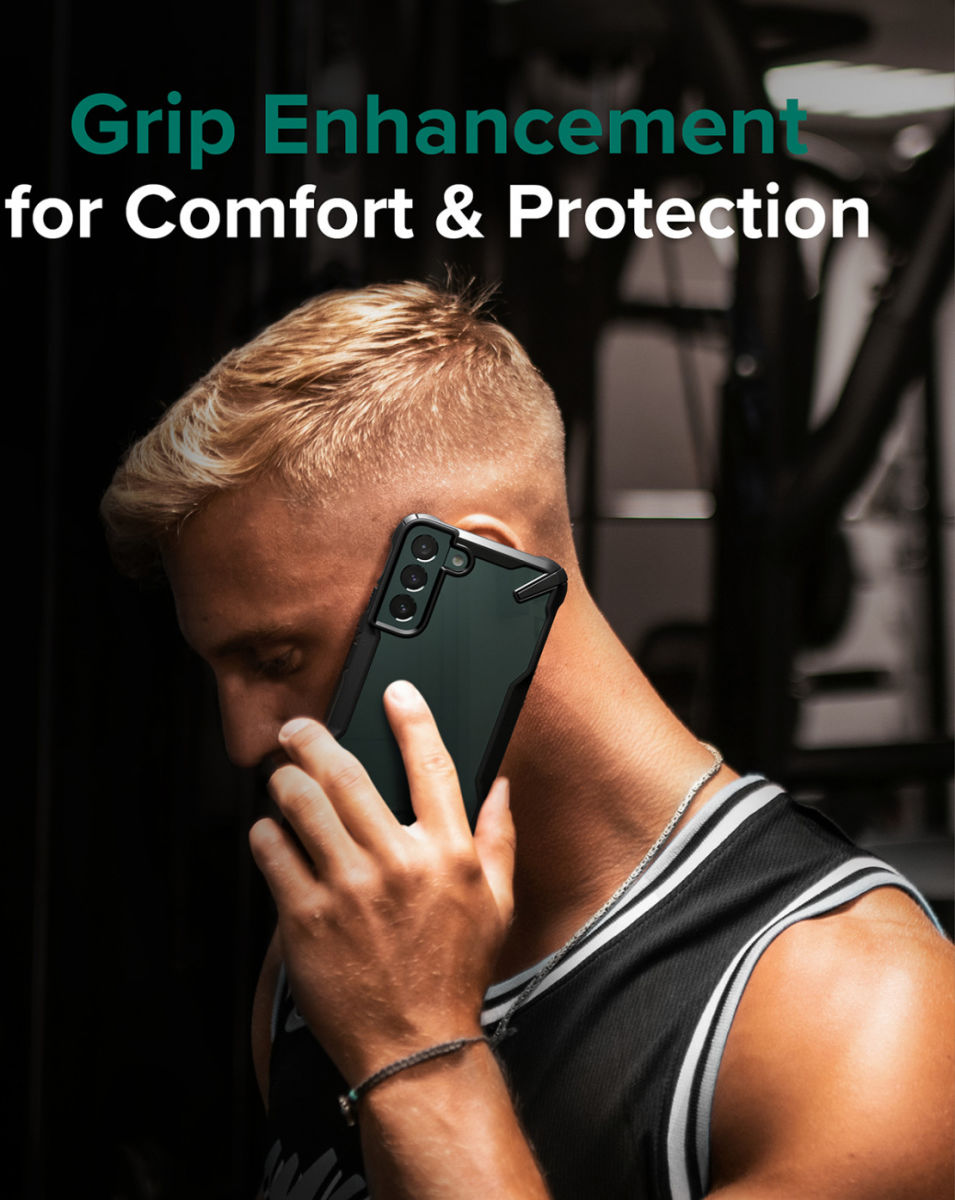 Ringke Fusion X Samsung Galaxy S22 Plus Hoesje Camo Zwart afbeelding 8