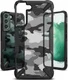 Ringke Fusion X Samsung Galaxy S22 Hoesje Back Cover Camo Zwart afbeelding 1