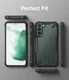 Ringke Fusion X Samsung Galaxy S22 Hoesje Back Cover Camo Zwart afbeelding 10