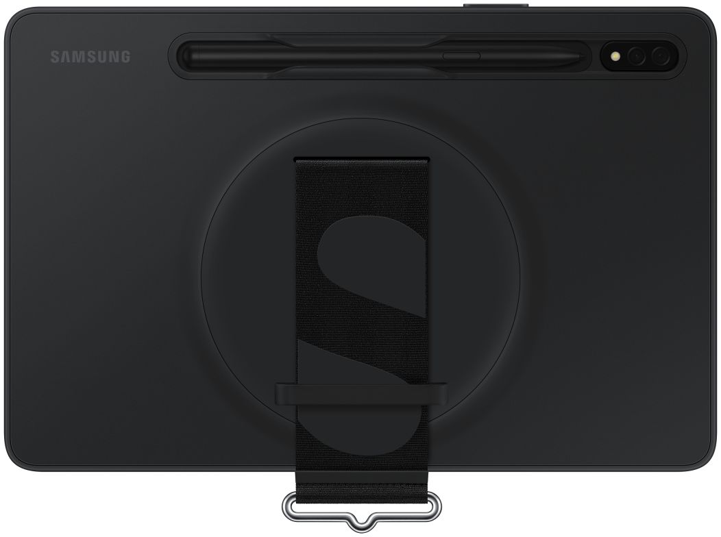 Originele Samsung Galaxy Tab S8 / Tab S7 Hoes Strap Cover Zwart afbeelding 1