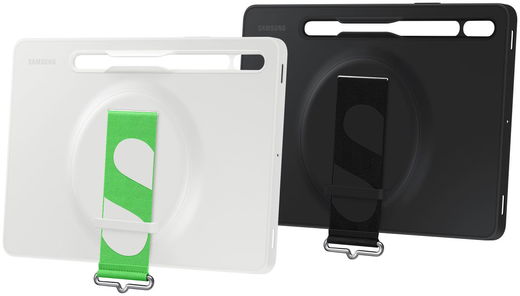 Originele Samsung Galaxy Tab S8 / Tab S7 Hoes Strap Cover Zwart afbeelding 7