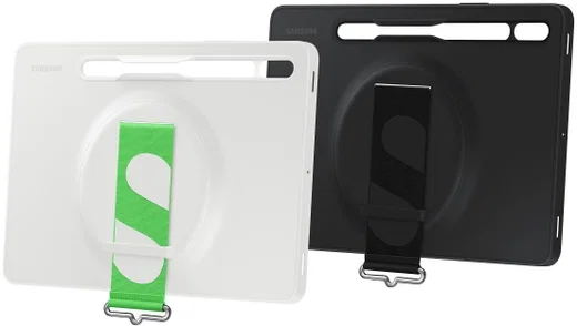 Originele Samsung Galaxy Tab S8 / Tab S7 Hoes Strap Cover Wit afbeelding 7