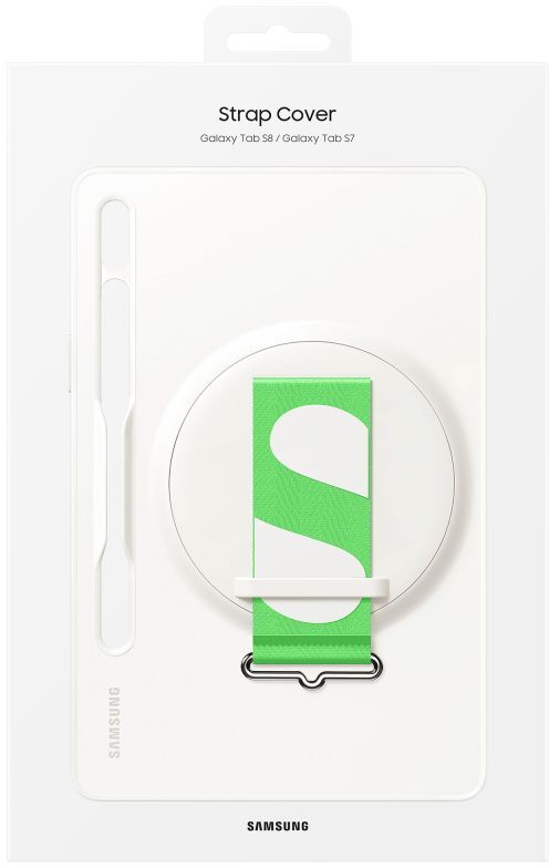 Originele Samsung Galaxy Tab S8 / Tab S7 Hoes Strap Cover Wit afbeelding 8