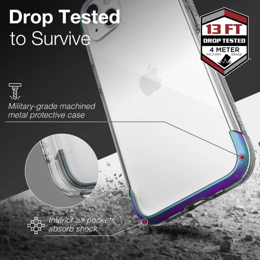 Raptic Air Apple iPhone 13 Hoesje Back Cover Iridescent afbeelding 3
