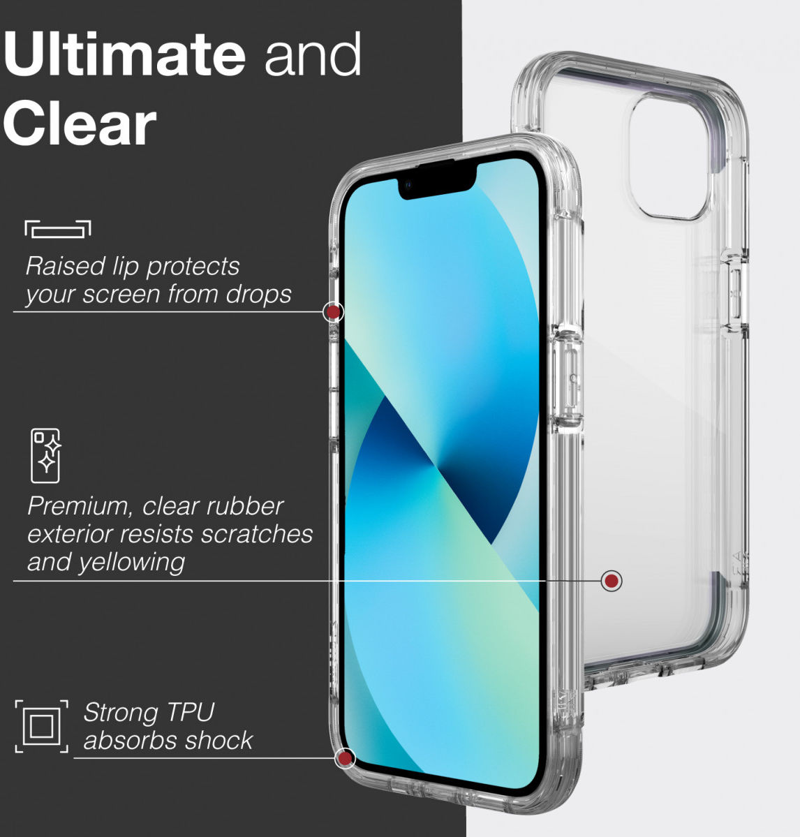 Raptic Air Apple iPhone 13 Hoesje Back Cover Iridescent afbeelding 7