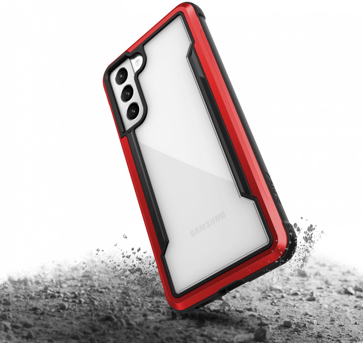 Raptic Shield Pro Samsung Galaxy S21 Hoesje Militair Getest Rood afbeelding 7
