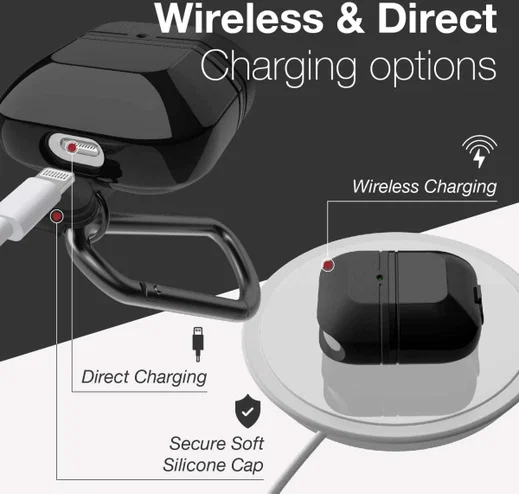 Raptic Journey AirPods Hoesje Bescherm Case Zwart afbeelding 5
