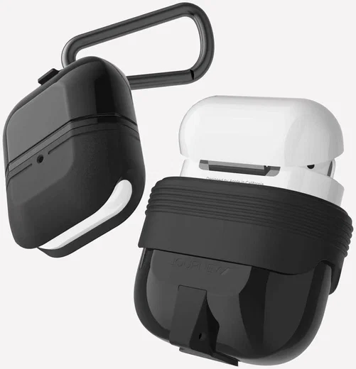 Raptic Journey AirPods Hoesje Bescherm Case Zwart afbeelding 2