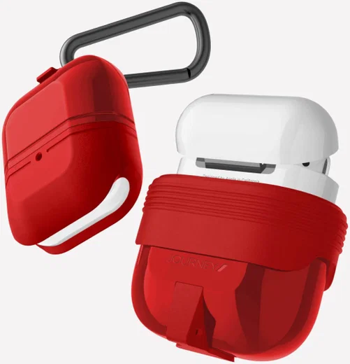 Raptic Journey AirPods Hoesje Bescherm Case Rood afbeelding 2