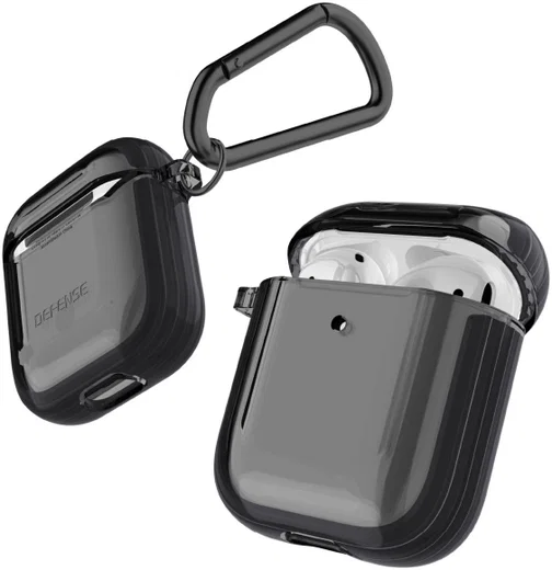 Raptic Clear Apple AirPods Hoesje Smoke Black afbeelding 1
