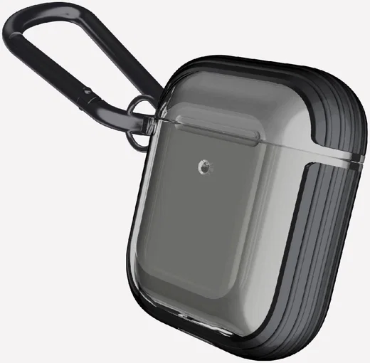 Raptic Clear Apple AirPods Hoesje Smoke Black afbeelding 3