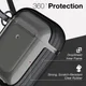 Raptic Clear Apple AirPods Hoesje Smoke Black afbeelding 5