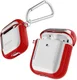 Raptic Clear Apple AirPods Hoesje Rood / Transparant afbeelding 1