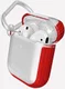 Raptic Clear Apple AirPods Hoesje Rood / Transparant afbeelding 2