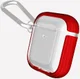 Raptic Clear Apple AirPods Hoesje Rood / Transparant afbeelding 3