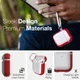 Raptic Clear Apple AirPods Hoesje Rood / Transparant afbeelding 6