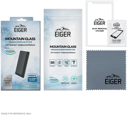 Eiger Samsung Galaxy A33 Tempered Glass 3D Fingerprint Friendly afbeelding 7