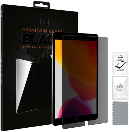 Eiger Apple iPad 10.2 Privacy Glass Case Friendly Screen Protector afbeelding 2