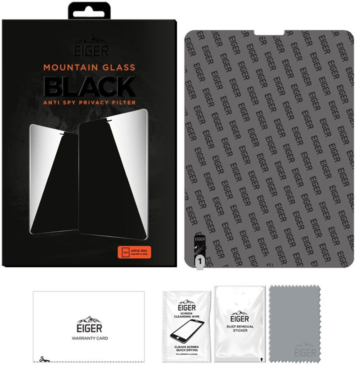 Eiger iPad Pro 11 (2018/2020/2021) Privacy Glass Screen Protector afbeelding 3