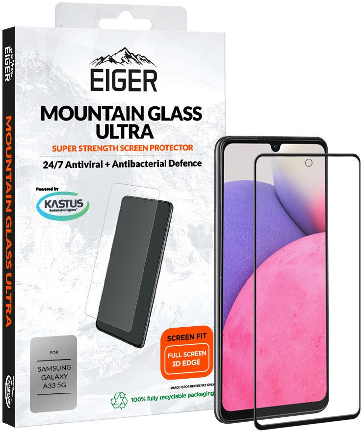 Eiger Ultra+ Samsung Galaxy A33 Screen Protector Antibacterieel afbeelding 1