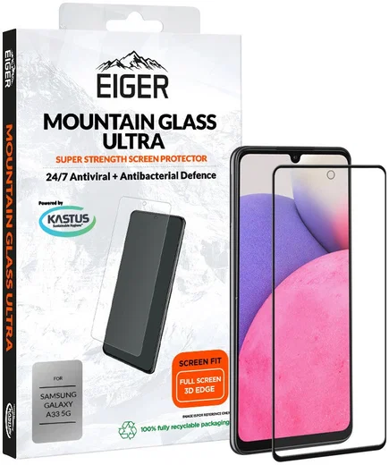 Eiger Ultra+ Samsung Galaxy A33 Screen Protector Antibacterieel afbeelding 1