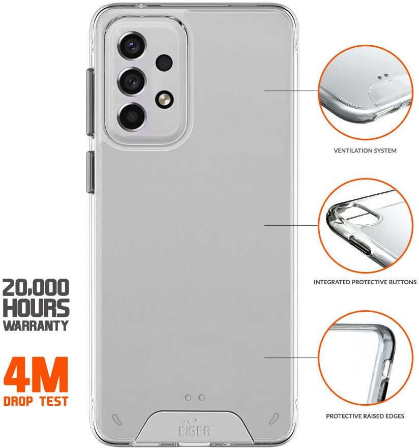 Eiger Glacier Series Samsung Galaxy A33 Hoesje Transparant afbeelding 2
