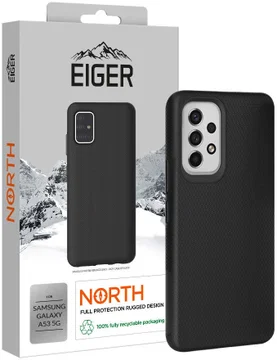 Eiger North Series Samsung Galaxy A53 Hoesje Back Cover Zwart