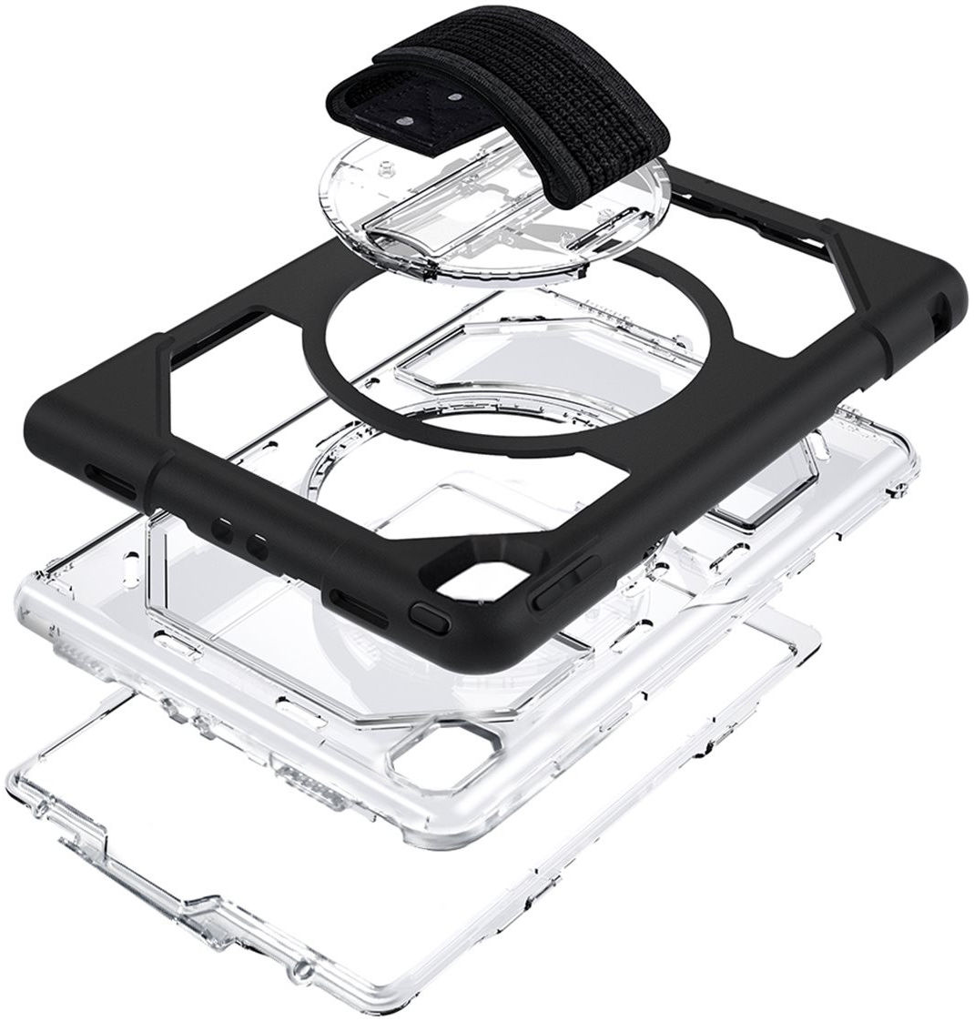 Eiger Peak 2000m Apple iPad Pro 11 (2018) Hoes Transparant/Zwart afbeelding 3