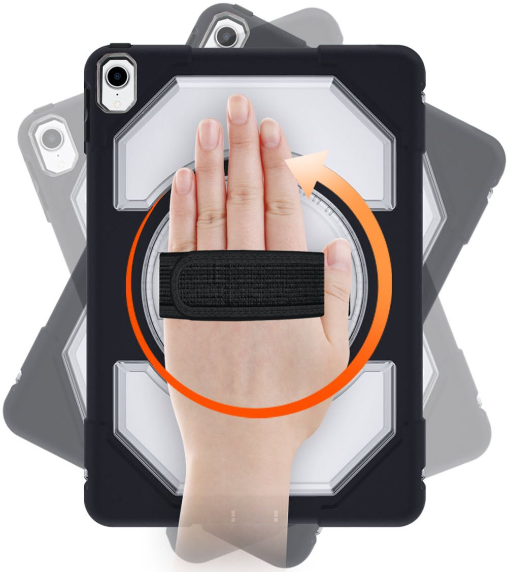 Eiger Peak 2000m Apple iPad Pro 11 (2018) Hoes Transparant/Zwart afbeelding 5