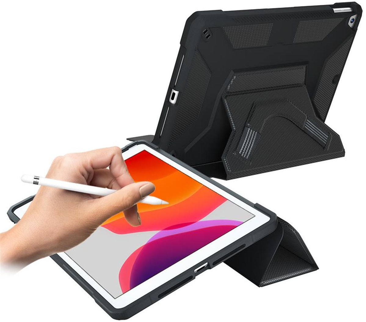 Eiger Storm 1000m iPad Pro 12.9 (2018/2020/2021) Hoes Book Case Zwart afbeelding 3