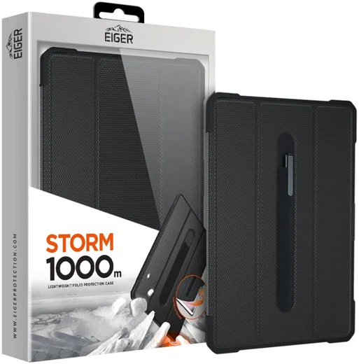 Eiger Storm 1000m Samsung Galaxy Tab S5e 10.5 Hoes Book Case Zwart afbeelding 1