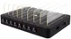 Universeel 96W Oplaad Station 8 Poort USB Oplader Zwart afbeelding 1