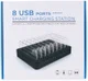 Universeel 96W Oplaad Station 8 Poort USB Oplader Zwart afbeelding 10