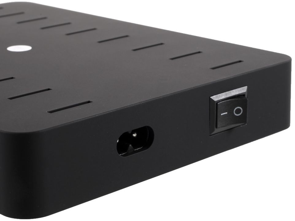 Universeel 96W Oplaad Station 8 Poort USB Oplader Zwart afbeelding 7