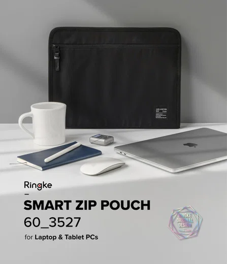 Ringke Smart Zip Pouch voor Laptop / Tablet tot 13 inch Blauw afbeelding 6
