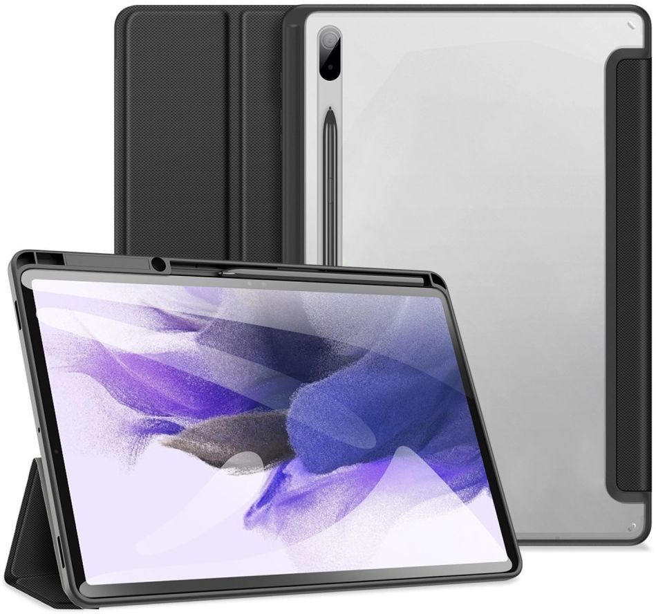 Dux Ducis Toby Samsung Galaxy Tab S8 Plus/S7 Plus/S7 FE Hoes Zwart afbeelding 1
