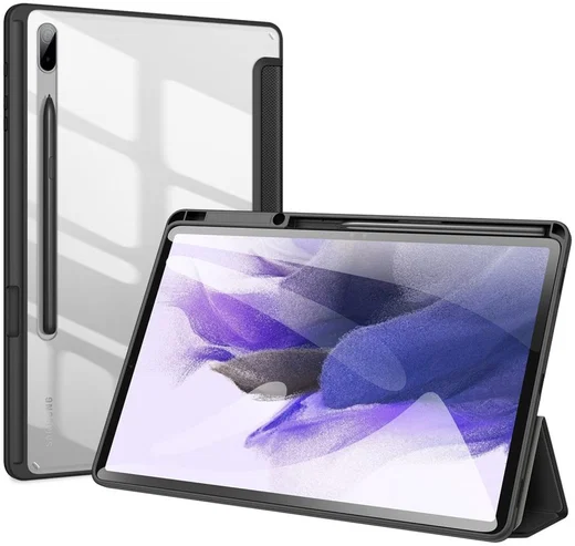 Dux Ducis Toby Samsung Galaxy Tab S8 Plus/S7 Plus/S7 FE Hoes Zwart afbeelding 10