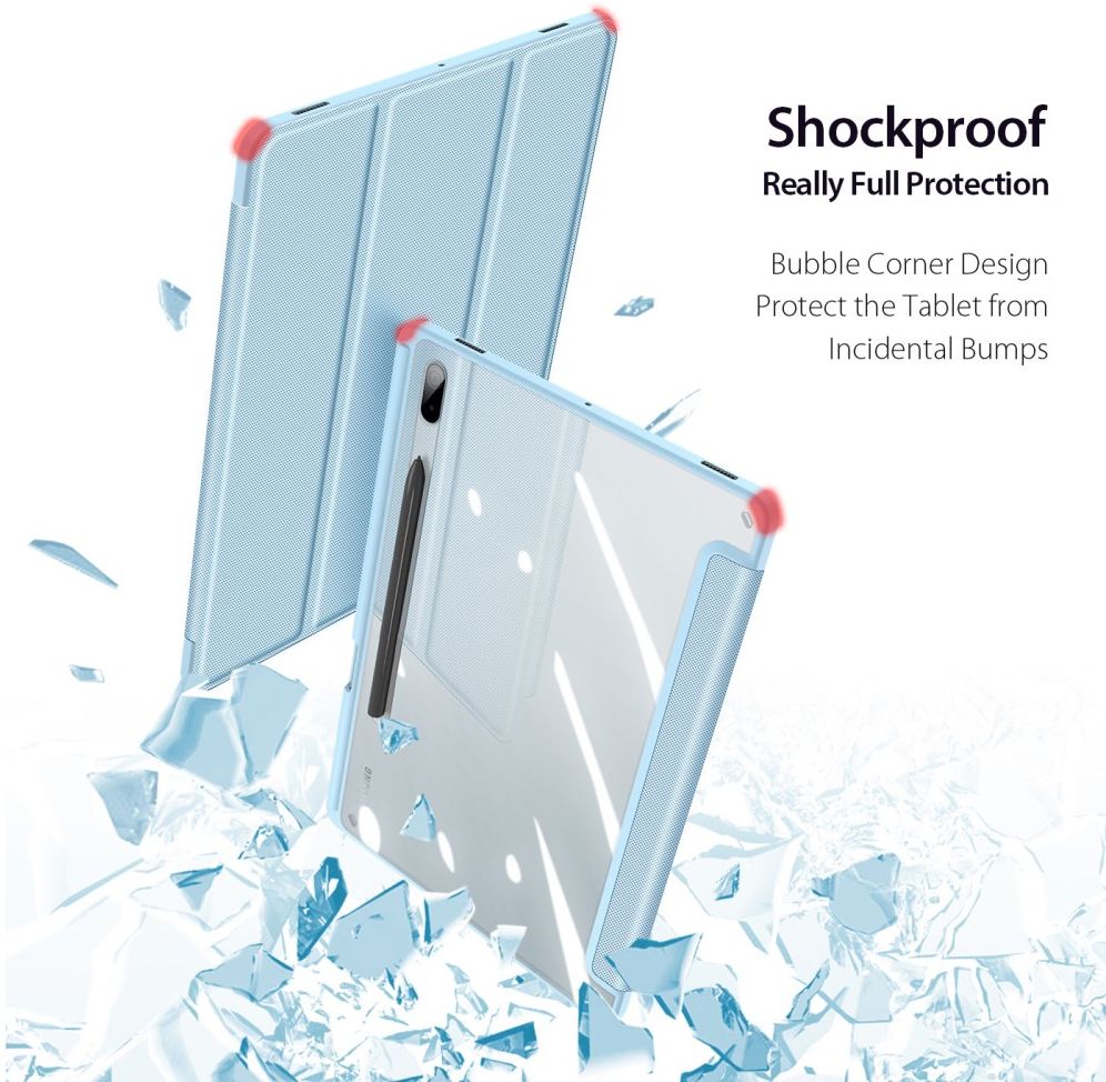Dux Ducis Toby Samsung Galaxy Tab S8 Plus/S7 Plus/S7 FE Hoes Blauw afbeelding 3